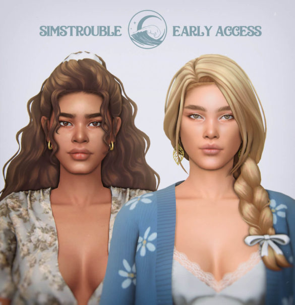 The Sims 4 Maree & Sadie Hairstyles at SimsTrouble