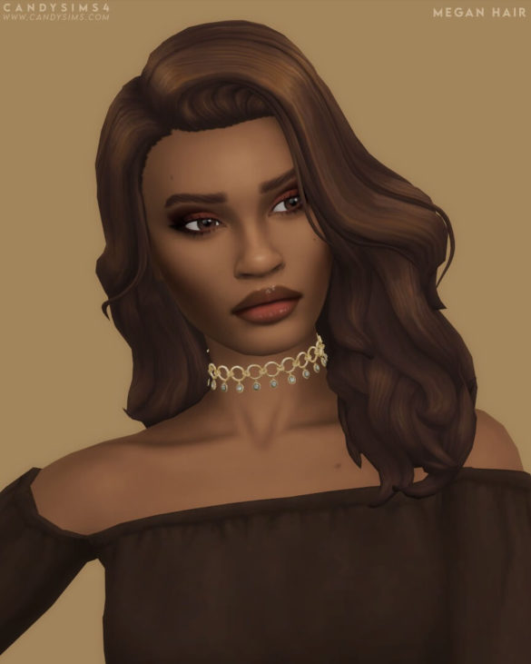 The Sims 4 MEGAN HAIR at Candy Sims 4