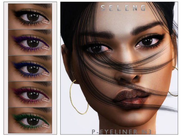 The Sims 4 P-Eyeliner N3 by Seleng