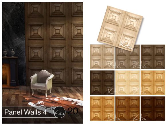 The Sims 4 Panel Walls 4 at Ktasims