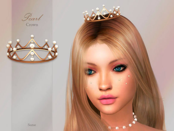 The Sims 4 Pearl Crown by Suzue