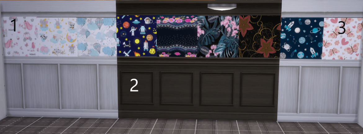 The Sims 4 Recolor Wall