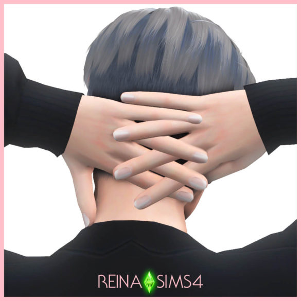 The Sims 4 reinats4 natural male nail new mesh all