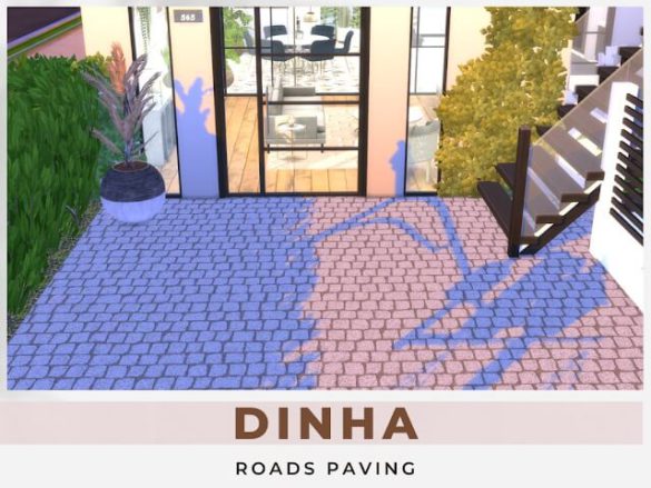 The Sims 4 Roads Paving at Dinha Gamer