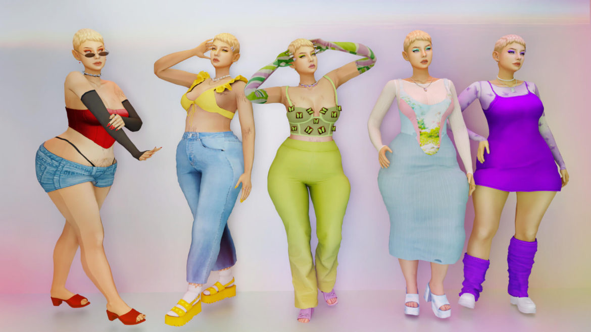 The Sims 4 rosie lookbook