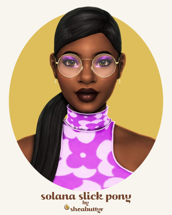 The Sims 4 solana slick pony bgc hat compatible maxis