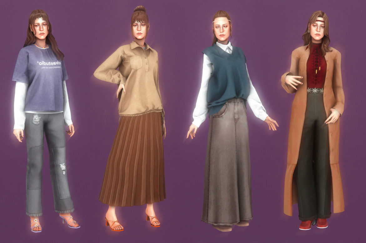 The Sims 4 tara maclay inspired kinda look 1