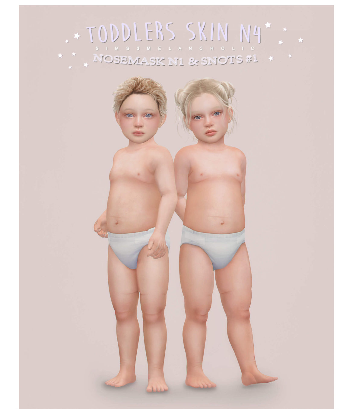 The Sims 4 toddler skin #4 overlay nose mask for toddlers