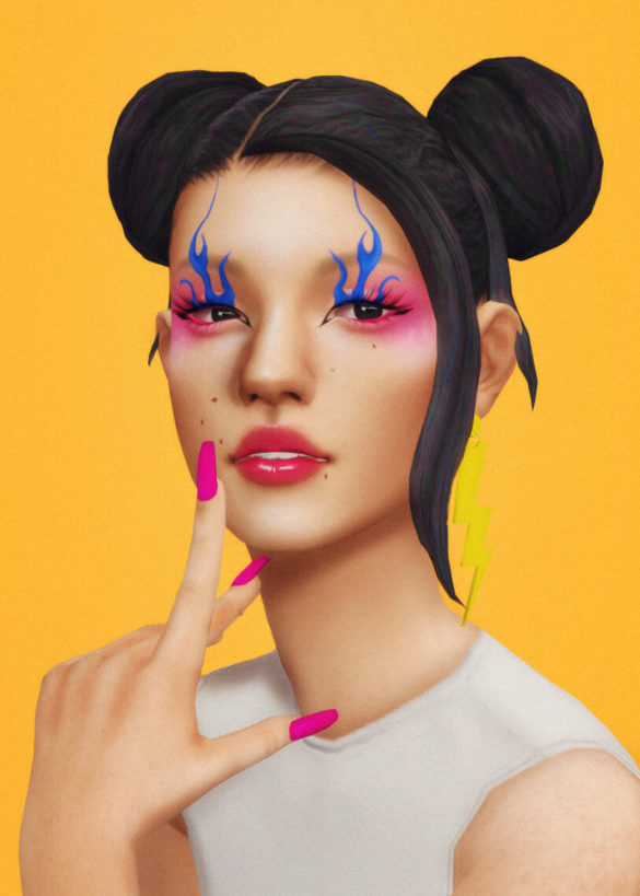 The Sims 4 townie (mitski) lookbook