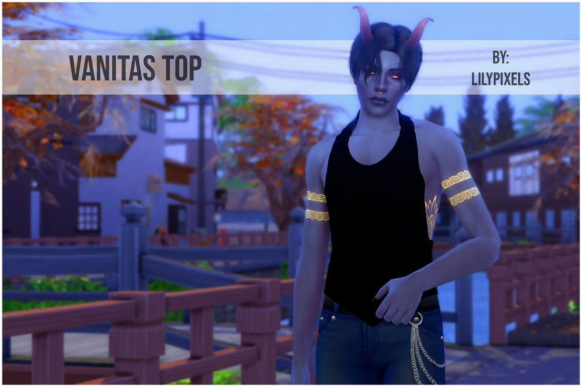 The Sims 4 vanitas top for male