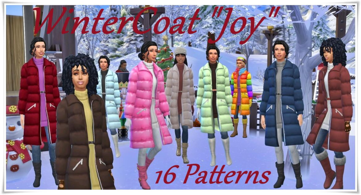 The Sims 4 Winter Coat Joy at Birksches Sims Blog