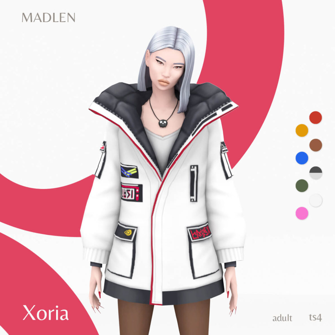 The Sims 4 xoria jacket statement oversized winter jacket