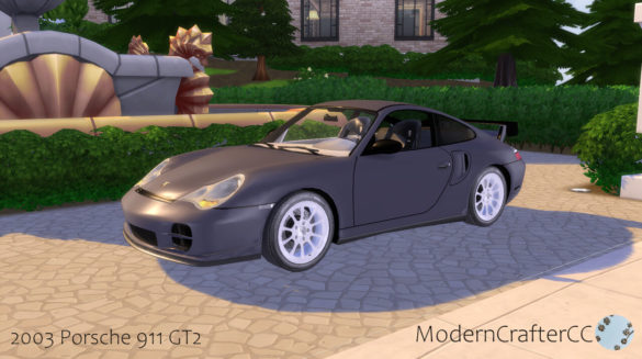 The Sims 4 2003 Porsche 911 GT2 at Modern Crafter CC