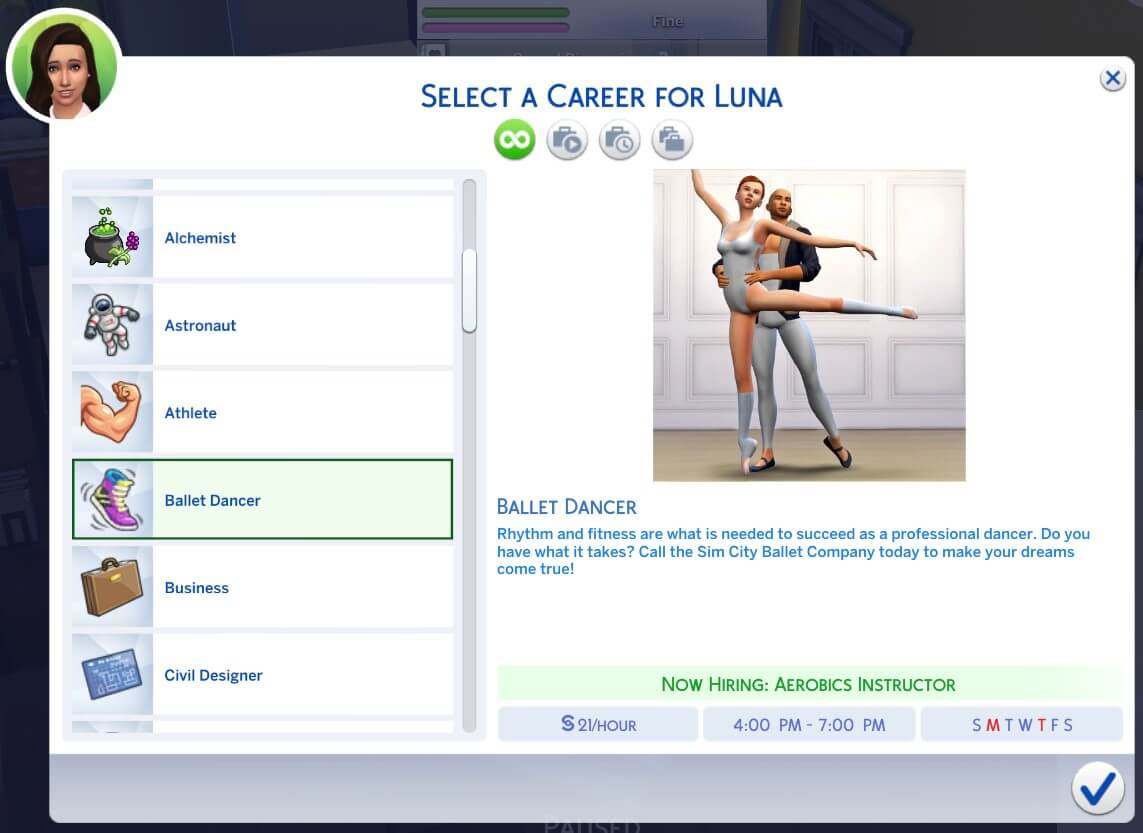 the sims 4 dancer career mod pack download