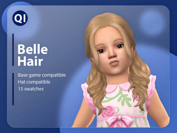 The Sims 4 Belle Hair by qicc
