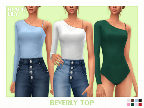 The Sims 4 Beverly Top by Black Lily