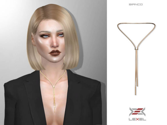 The Sims 4 Bianco Necklace by LEXEL_s at TSR