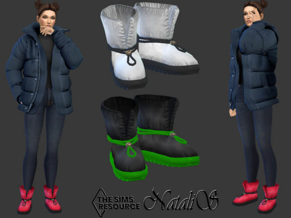 The Sims 4 Blow quilted snow boots by NataliS