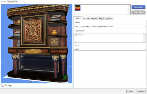 The Sims 4 Boulle Books Cabinet at Anna Quinn Stories