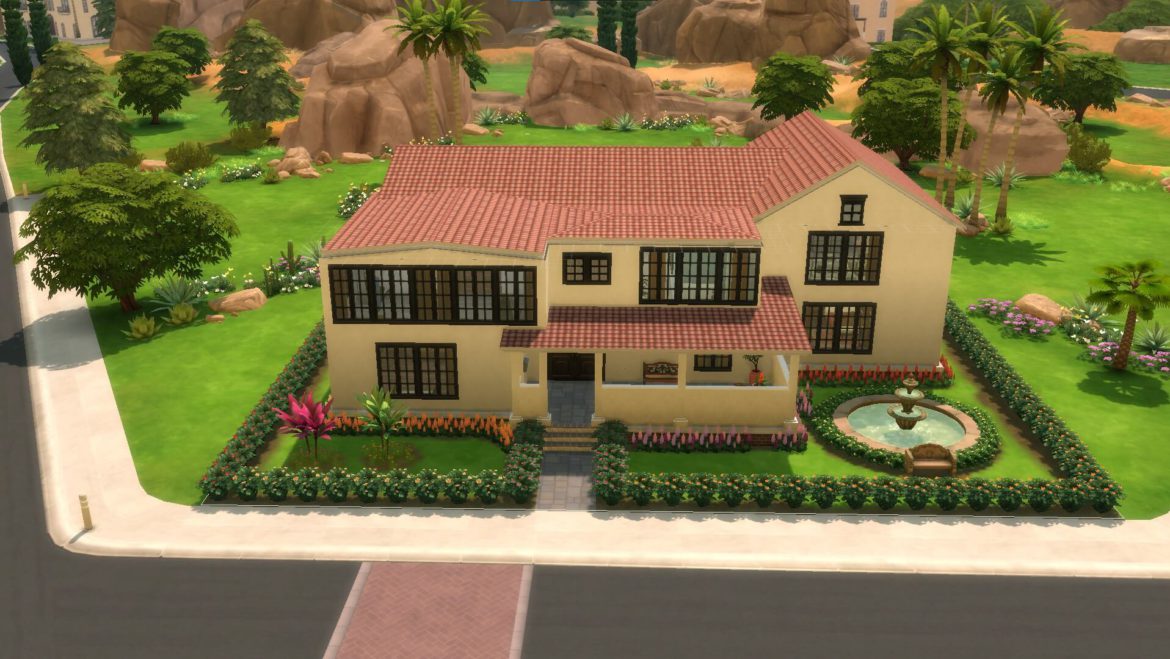 The Sims 4 Carnation House 5 bed 4 bath no cc