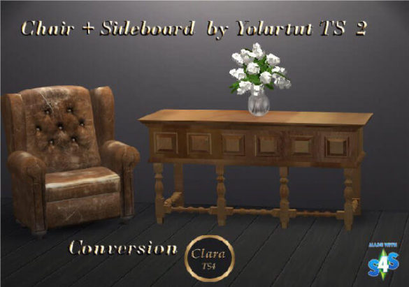 The Sims 4 Chair and Sideboard Conversion at All 4 Sims