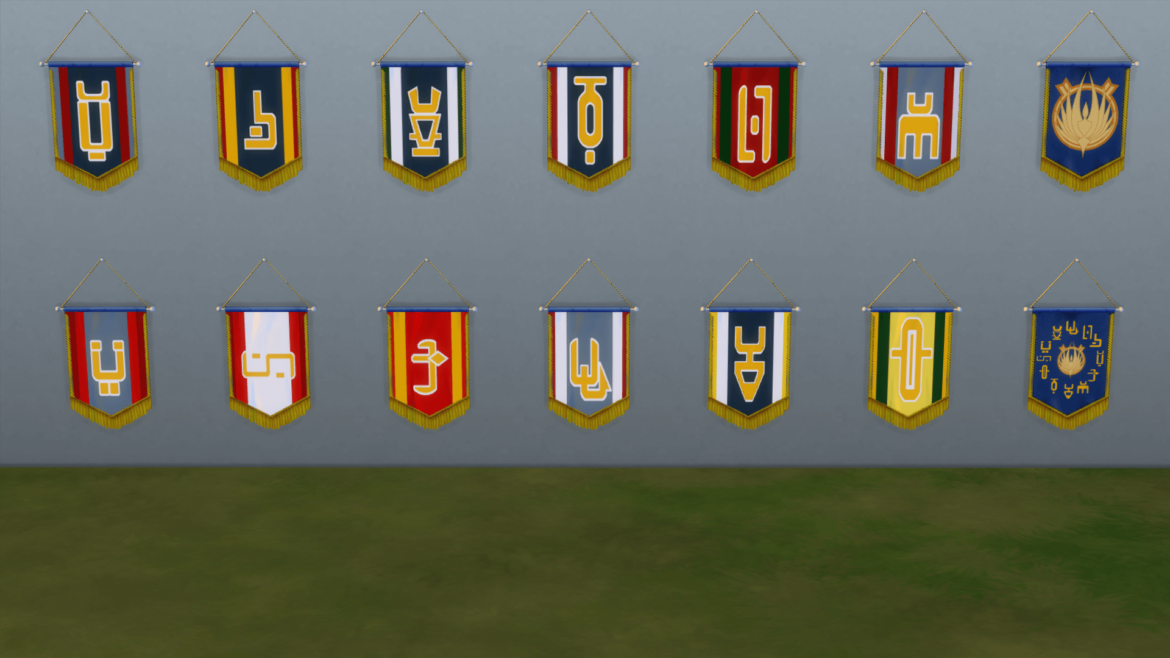 The Sims 4 Colonial Pennants (Battlestar Galactica)