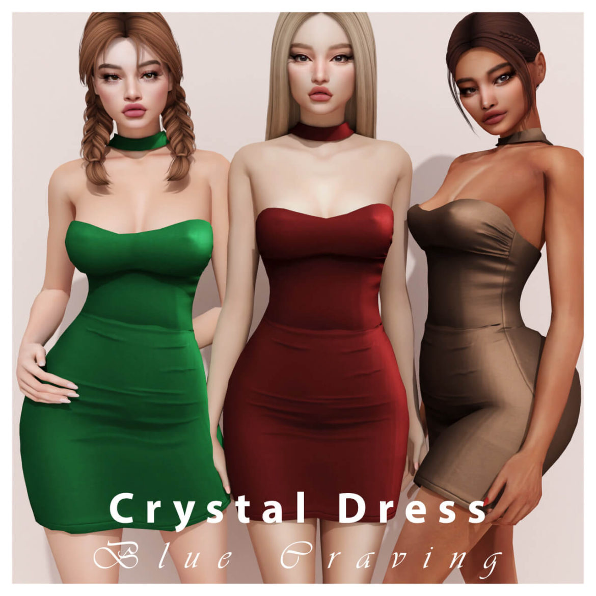 The Sims 4 CRYSTAL DRESS at Blue Craving