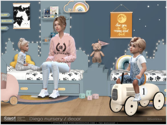 The Sims 4 Diego nursery decor by Severinka_