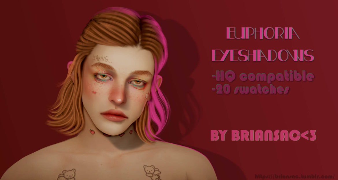 The Sims 4 euphoria eyeshadows by briansac