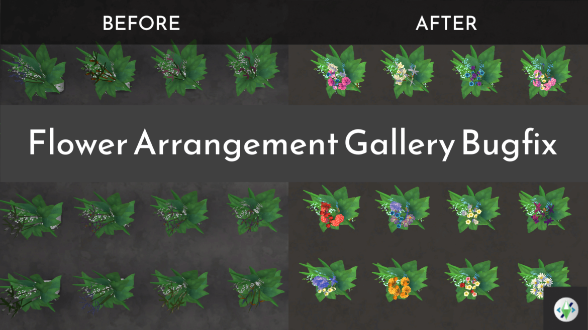 The Sims 4 Flower Arrangement Gallery Bugfix