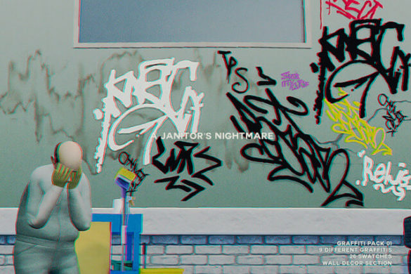 The Sims 4 graffiti pack 001 9 different designs 26