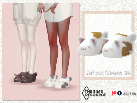 The Sims 4 Kitty shoes 66 by Arltos