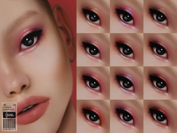 The Sims 4 Korean Soft Eyeshadow N35 by cosimetic