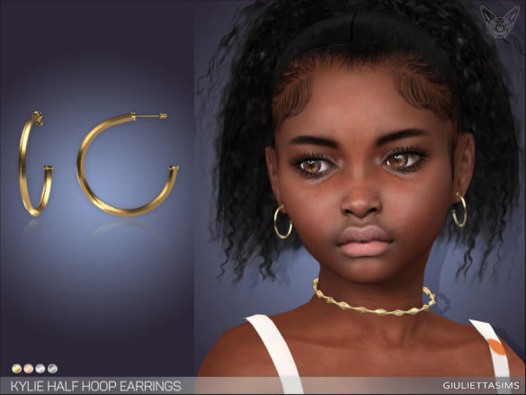 Kylie Half Hoop Earrings For Kids by feyona
