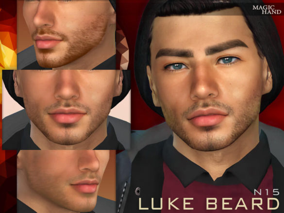 The Sims 4 Luke Beard N15 by MagicHand