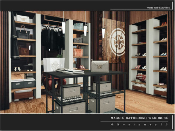 The Sims 4 Maggie Bathroom Wardrobe by Moniamay72 at TSR
