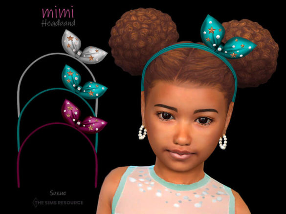 The Sims 4 Mimi Headband Child by Suzue at TSR