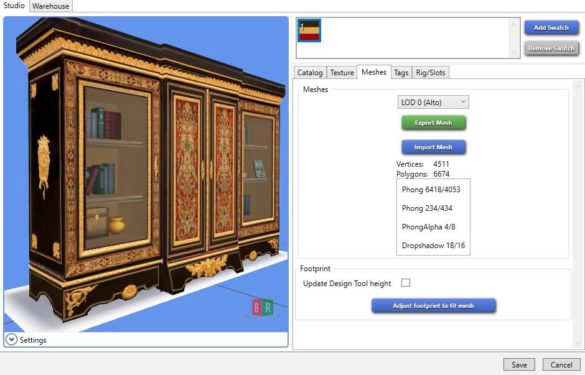 Napoleon III Period Vitrine Cabinet