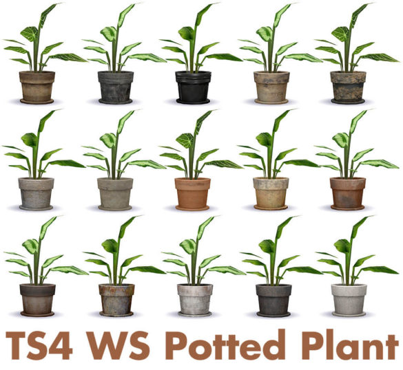 The Sims 4 Potted Plant at Riekus13