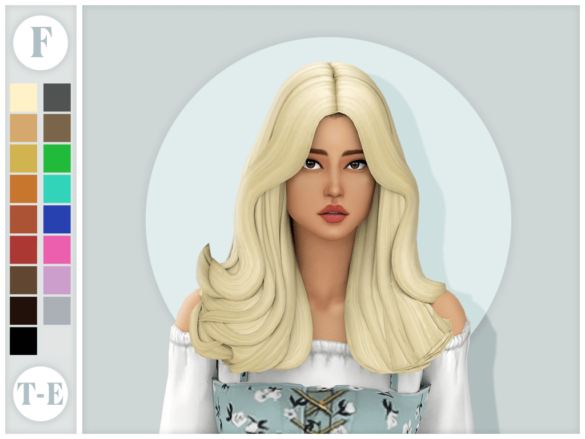 The Sims 4 rosalie hair mm version
