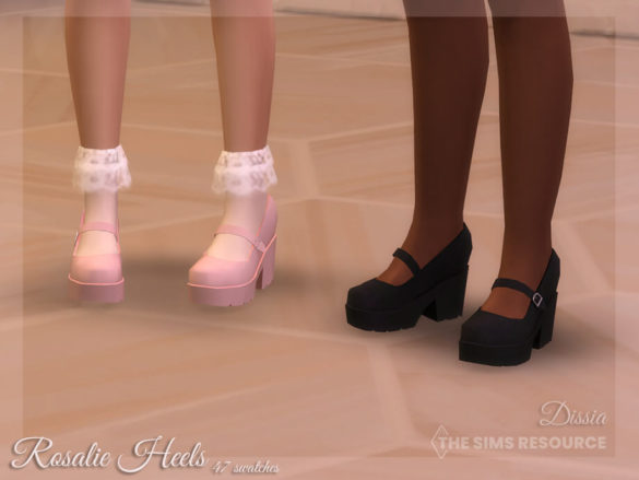 The Sims 4 Rosalie Heels by Dissia