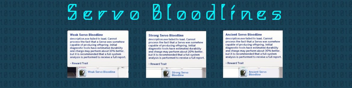 The Sims 4 Servo Bloodlines