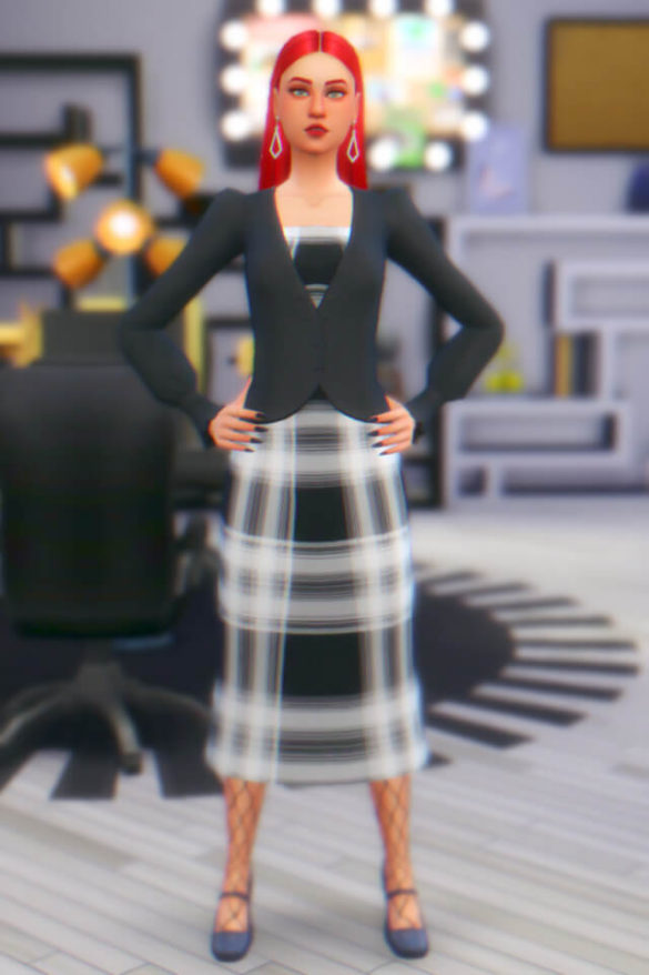 The Sims 4 sim4areasons lookbook challenge monochromatic