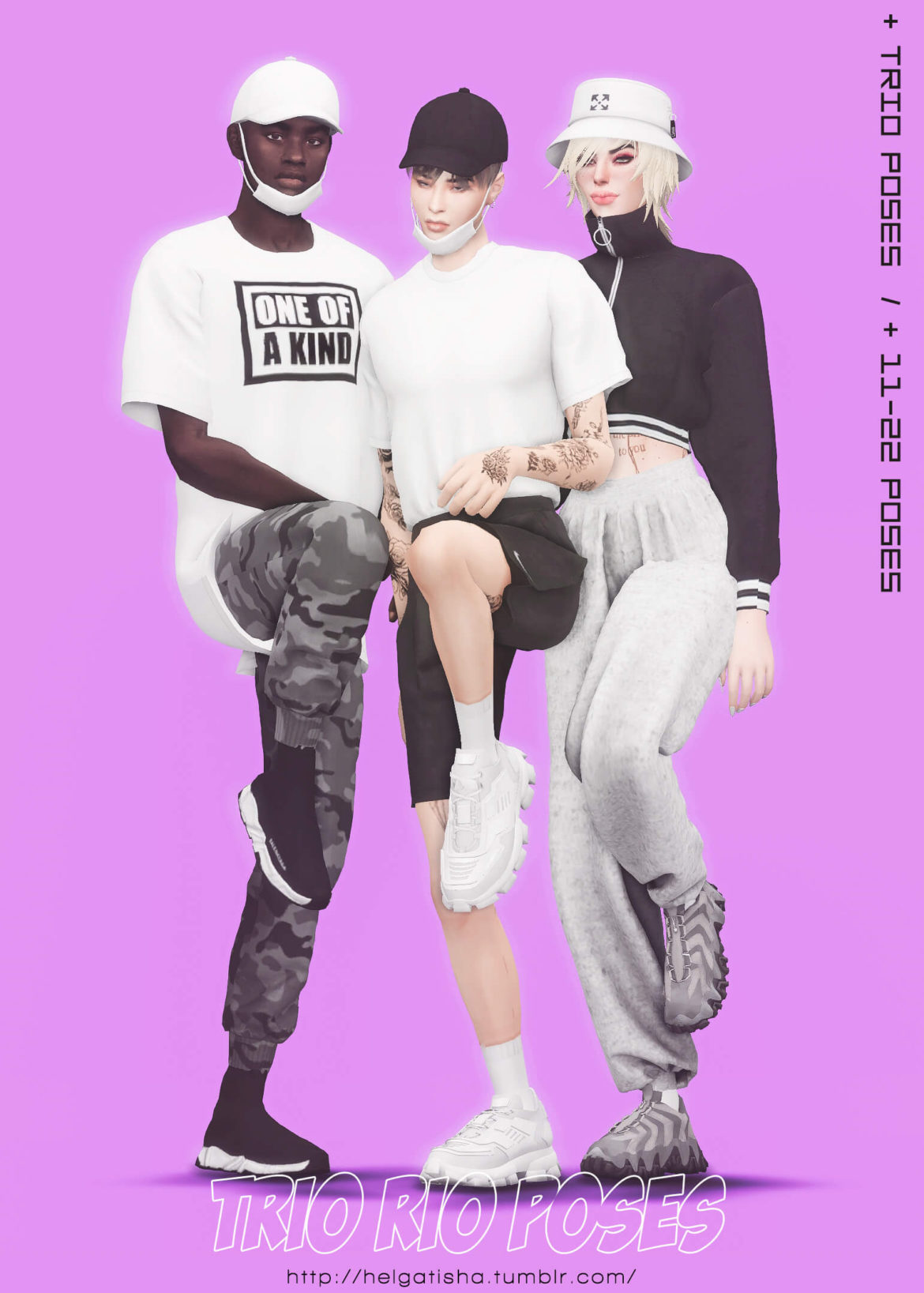 The Sims 4 ts4 trio rio poses pose pack download