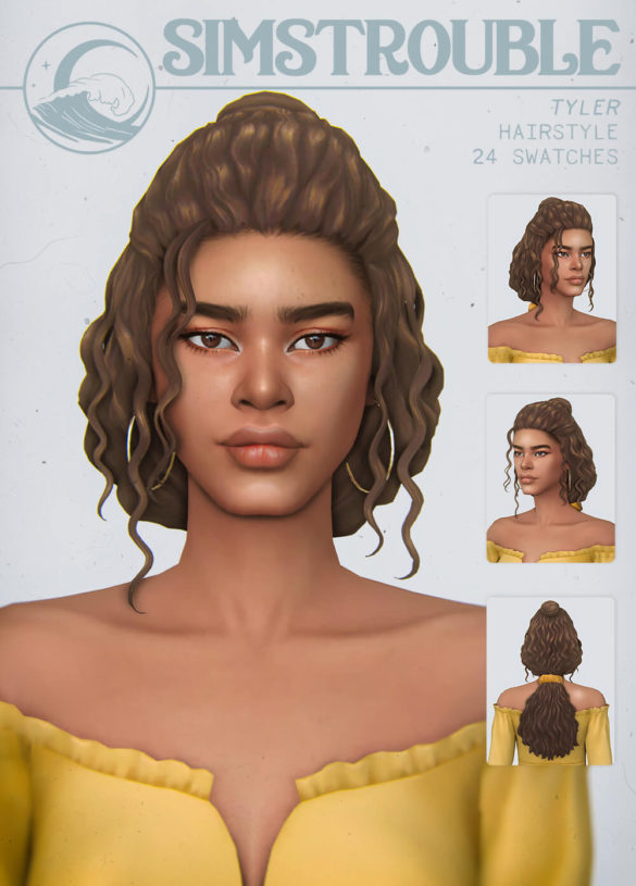 The Sims 4 tyler by simstrouble base game compatible