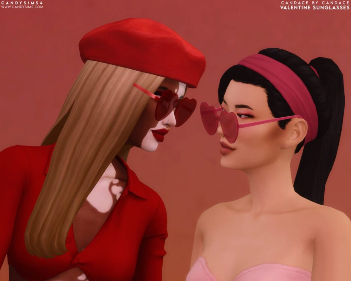 The Sims 4 VALENTINE SUNGLASSES at Candy Sims 4