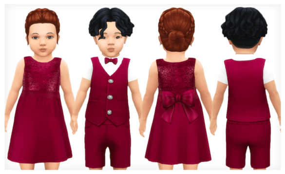 The Sims 4 valentine22 dress - MiCat Game