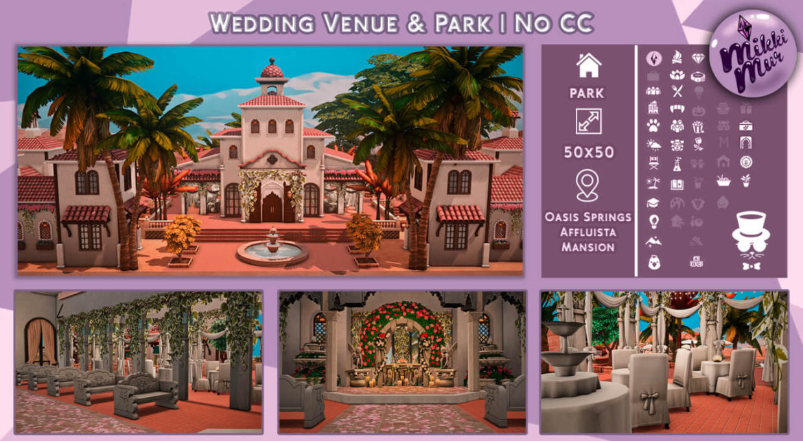 The Sims 4 Wedding Venue & Park at MikkiMur