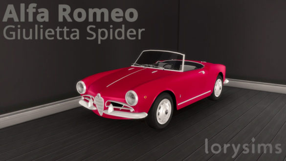 The Sims 4 1955 Alfa Romeo Giulietta Spider at LorySims