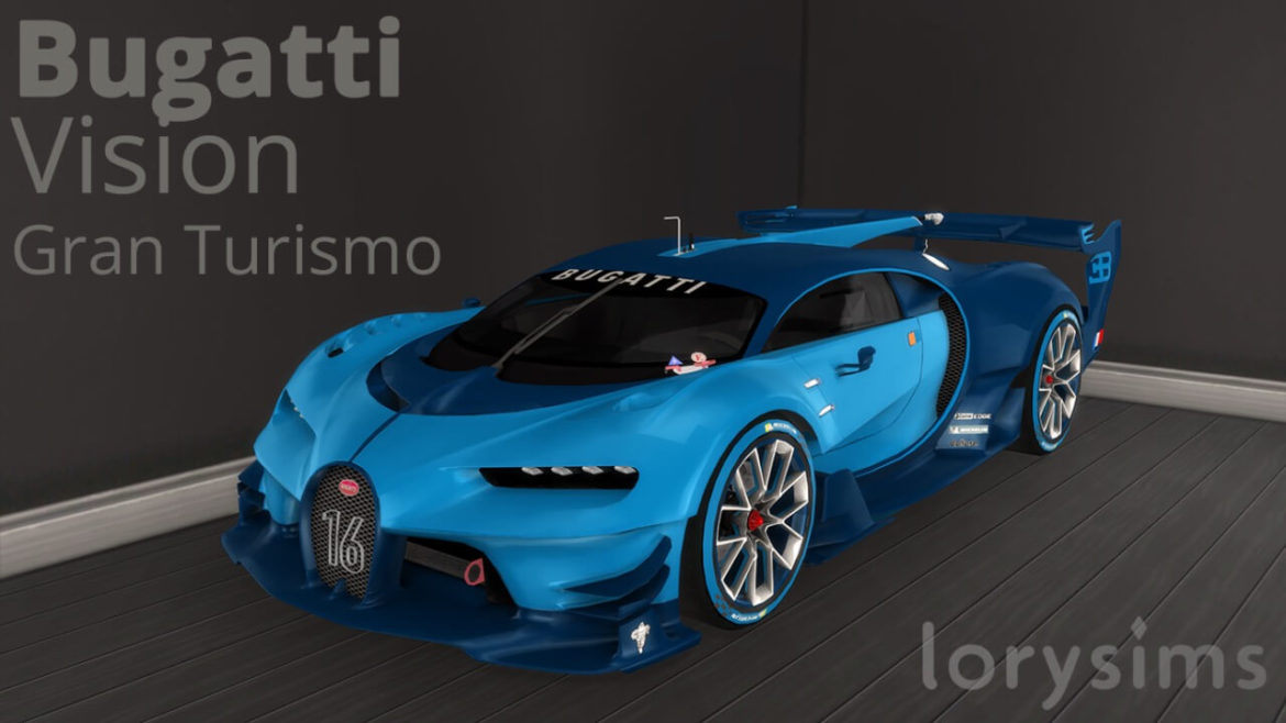 The Sims 4 2015 Bugatti Vision Gran Turismo at LorySims